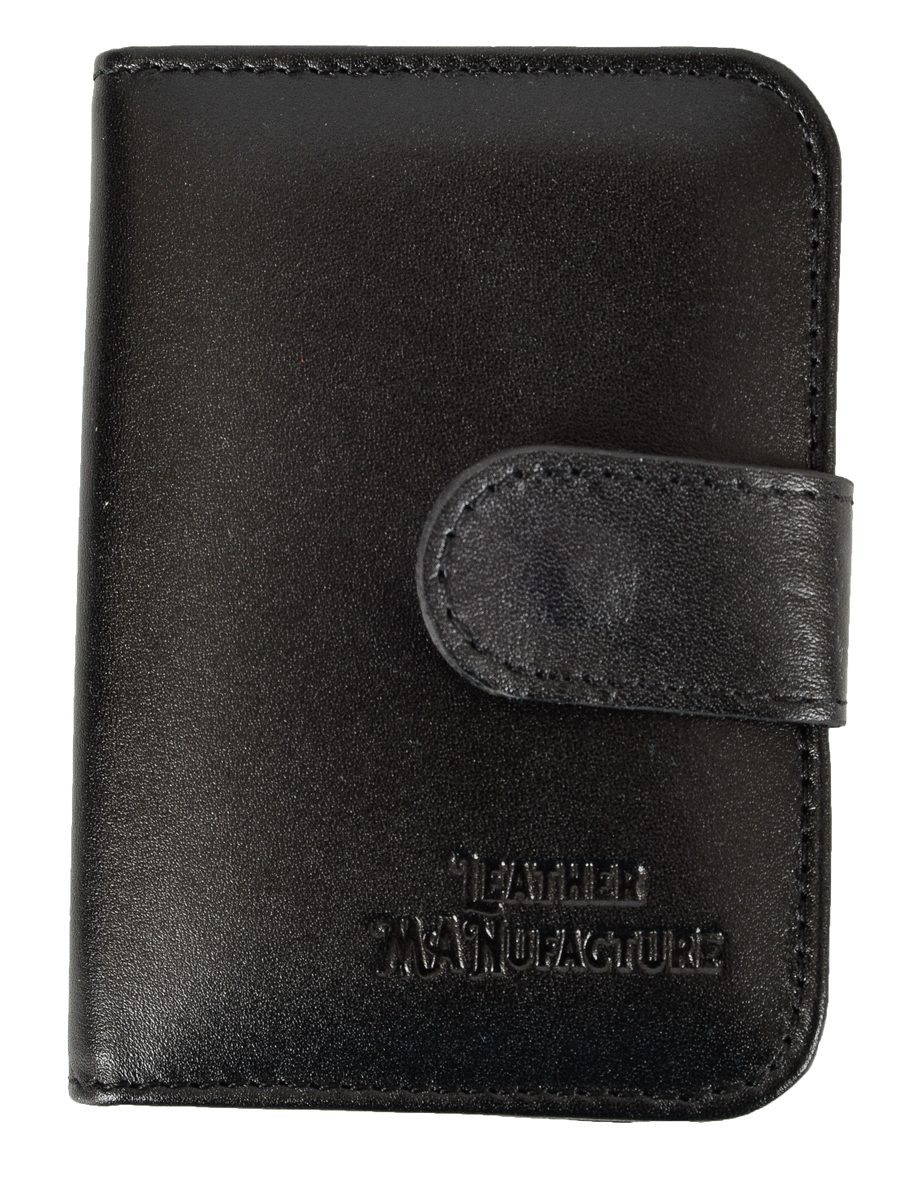 

Визитница унисекс Leather Manufacture 128708, черный, 128708