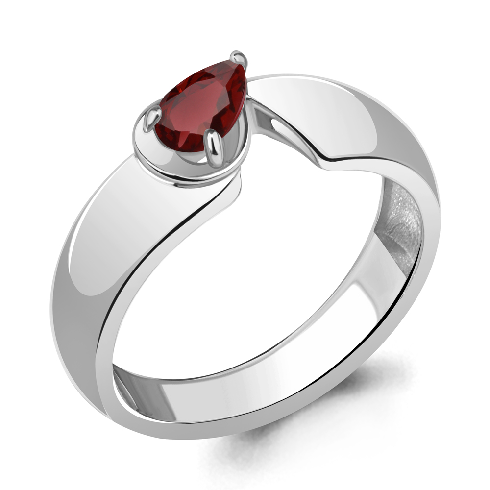 

Кольцо из серебра с гранатом Aquamarine Aquamarine 6967603_925_р р. 18,5, 6967603_925_р