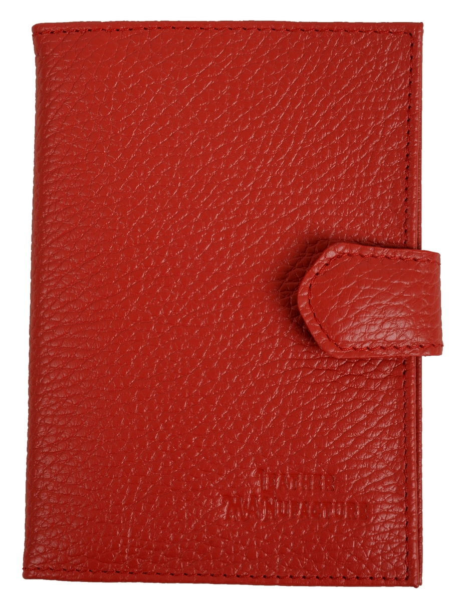 

Обложка для автодокументов унисекс Leather Manufacture 144287, красный, 144287