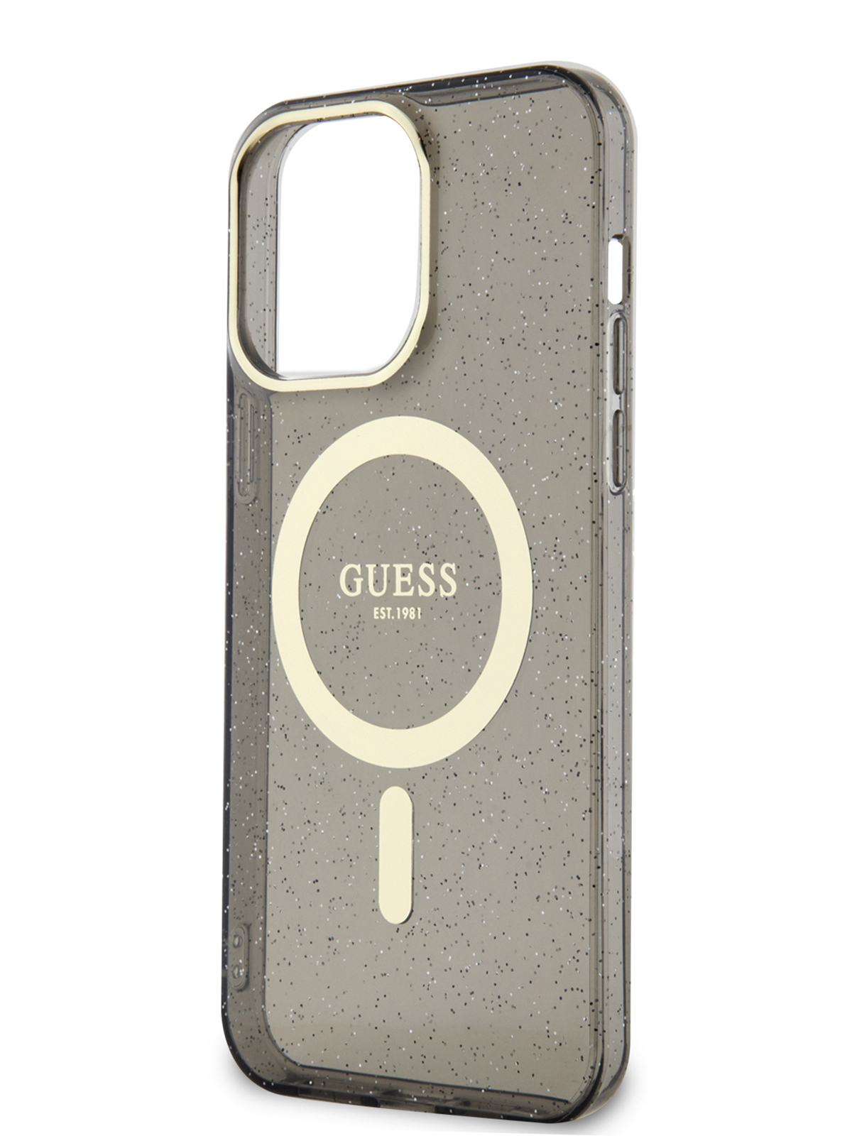 Чехол Guess для iPhone 13 Pro Max с MagSafe Black/Gold