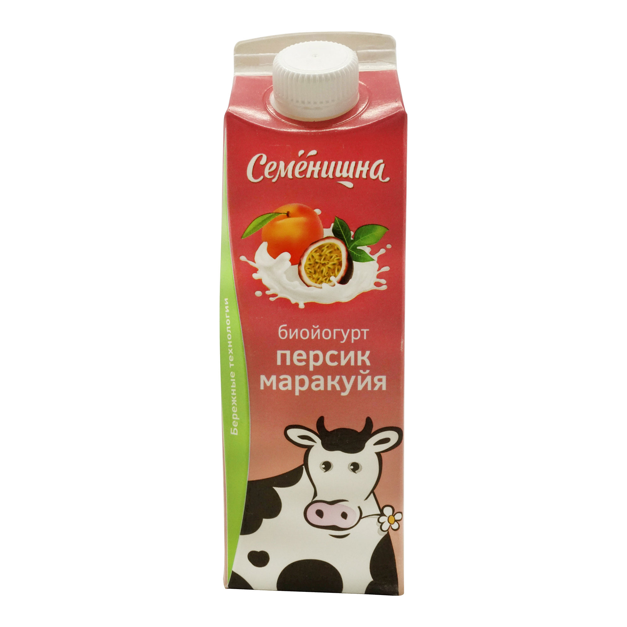 

Питьевой йогурт Семенишна персик-маракуйя 2,5% БЗМЖ 450 г