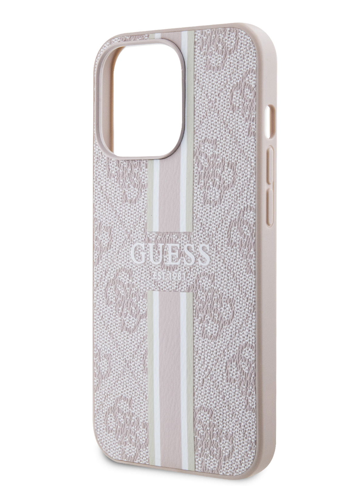 Чехол Guess для iPhone 13 Pro из экокожи с MagSafe, Pink