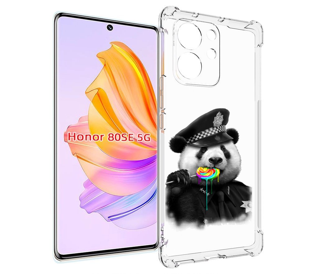 

Чехол MyPads Панда полиция для Honor 80 SE, Прозрачный, Tocco