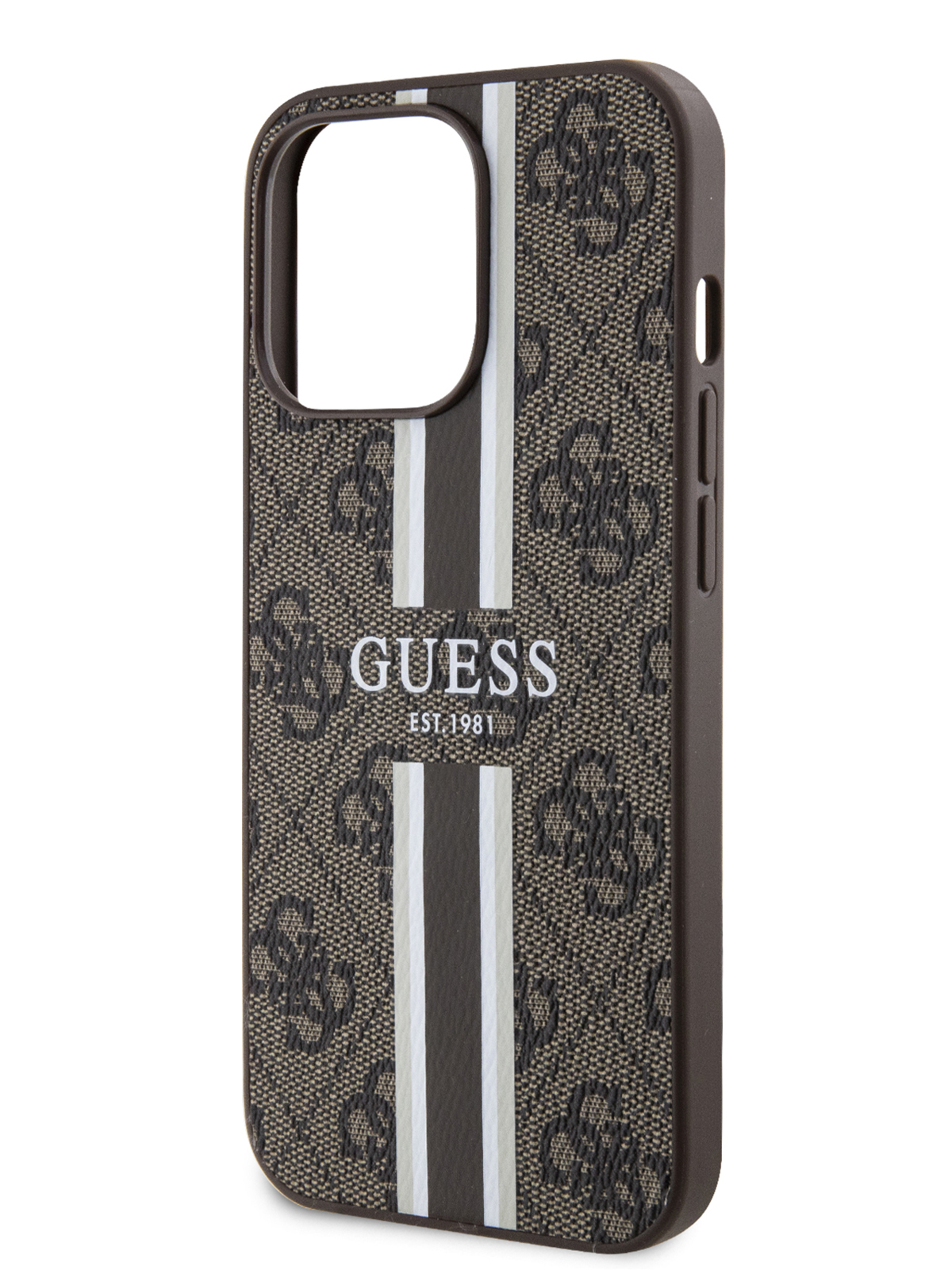 Чехол Guess для iPhone 13 Pro Max из экокожи с MagSafe Brown