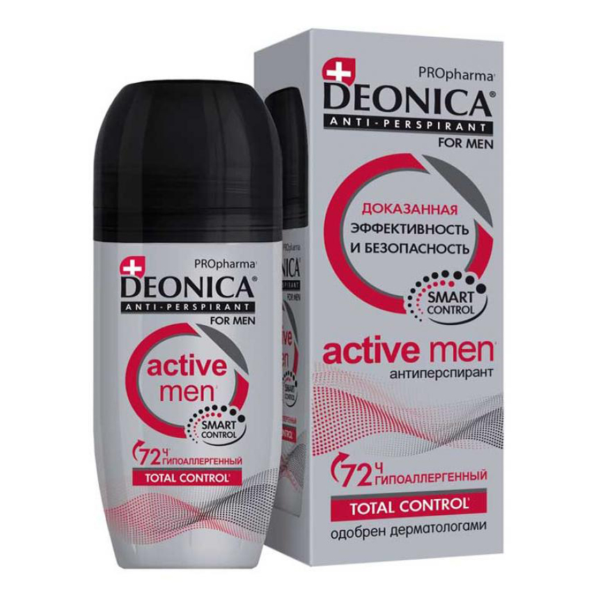 Дезодорант роликовый для тела Deonica Propharma Active Men мужской 50 мл