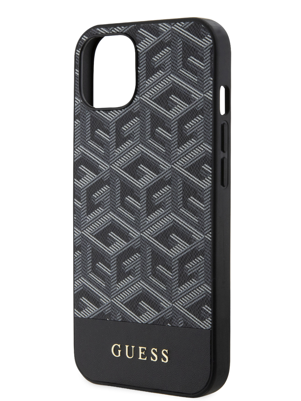 Чехол Guess для iPhone 14 с MagSafe CUBE черный