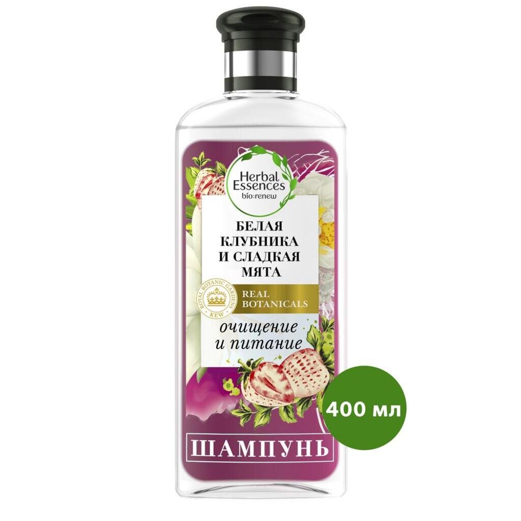 Шампунь Herbal Essences, Белая клубника и Сладкая мята, для всех типов волос, 400 мл