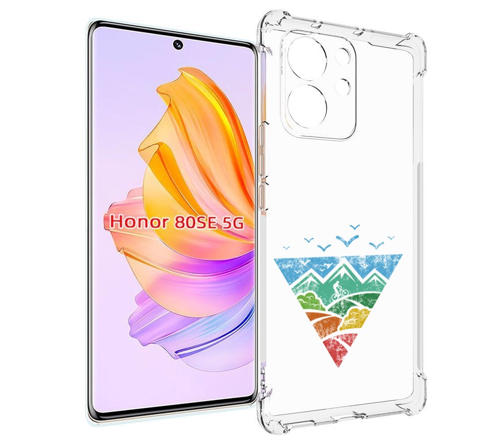 

Чехол MyPads Лес земля море чайки для Honor 80 SE, Прозрачный, Tocco