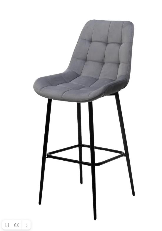 

Барный стул M-CITY ХОФМАН (2 шт.) H-14 Серый, велюр / черный каркас, ХОФМАН (2 шт.)