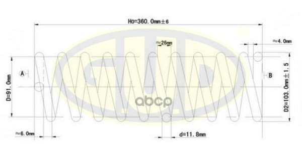 

Пружина Задн Bmw E34 1.8-2.5 88-95 G.U.D арт. GCS208407