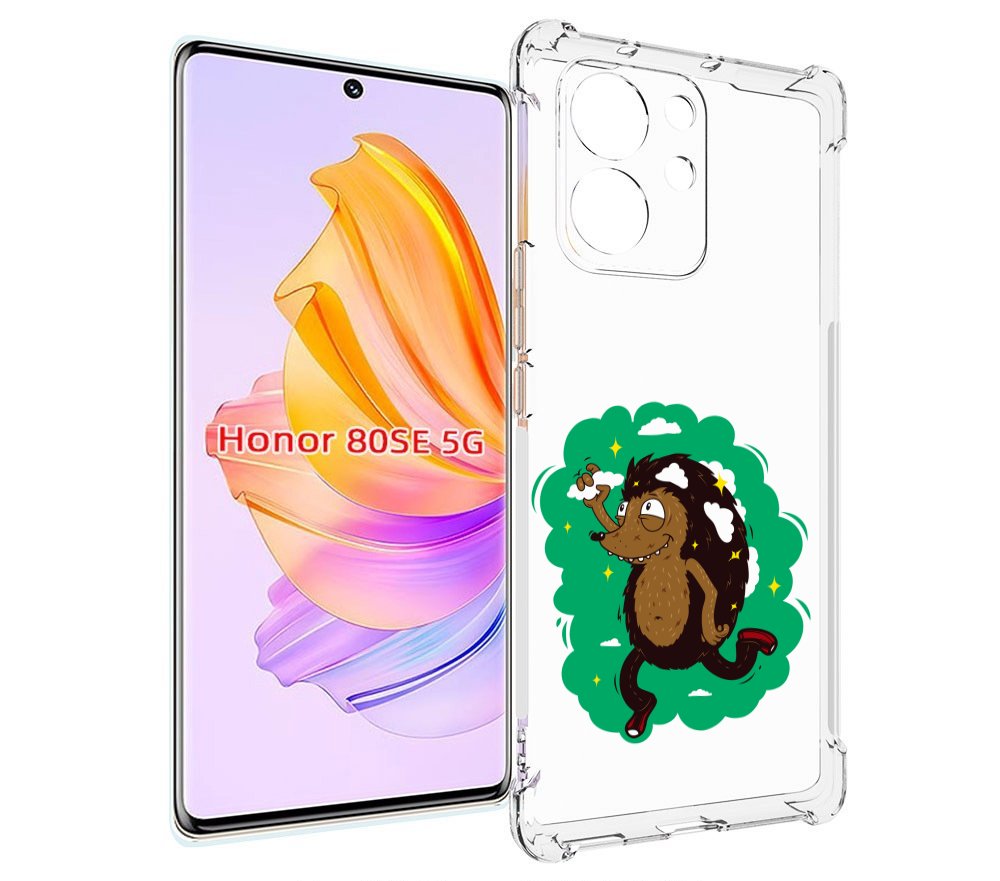 

Чехол MyPads Ежик в облаках для Honor 80 SE, Прозрачный, Tocco
