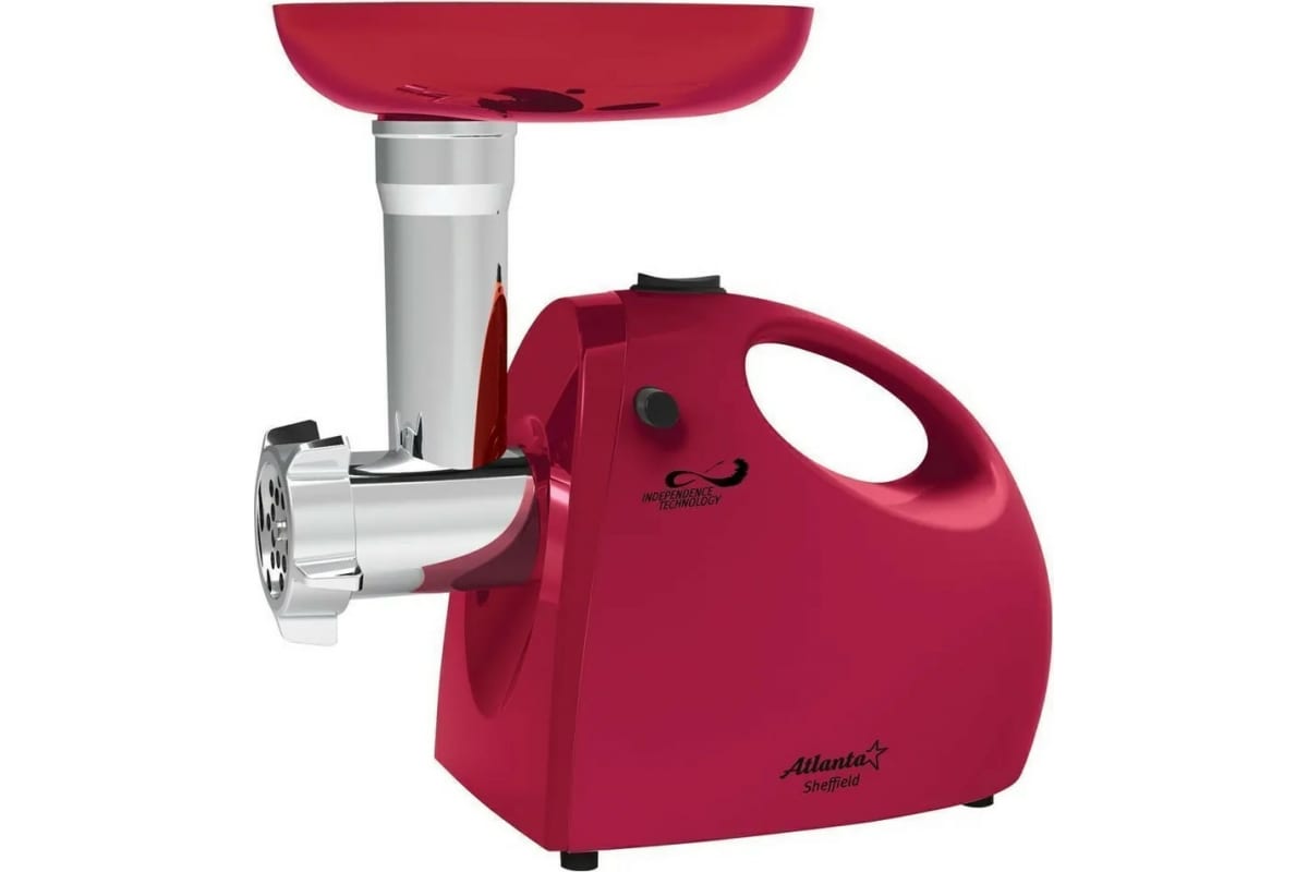 

Мясорубка электрическая Atlanta ATH-3299 (red), с реверсом, с насадками для колбас, кеббе,