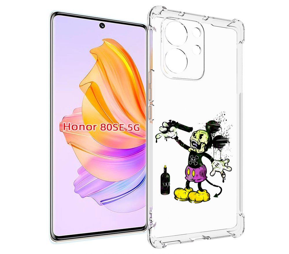 

Чехол MyPads Драг Микки для Honor 80 SE, Прозрачный, Tocco