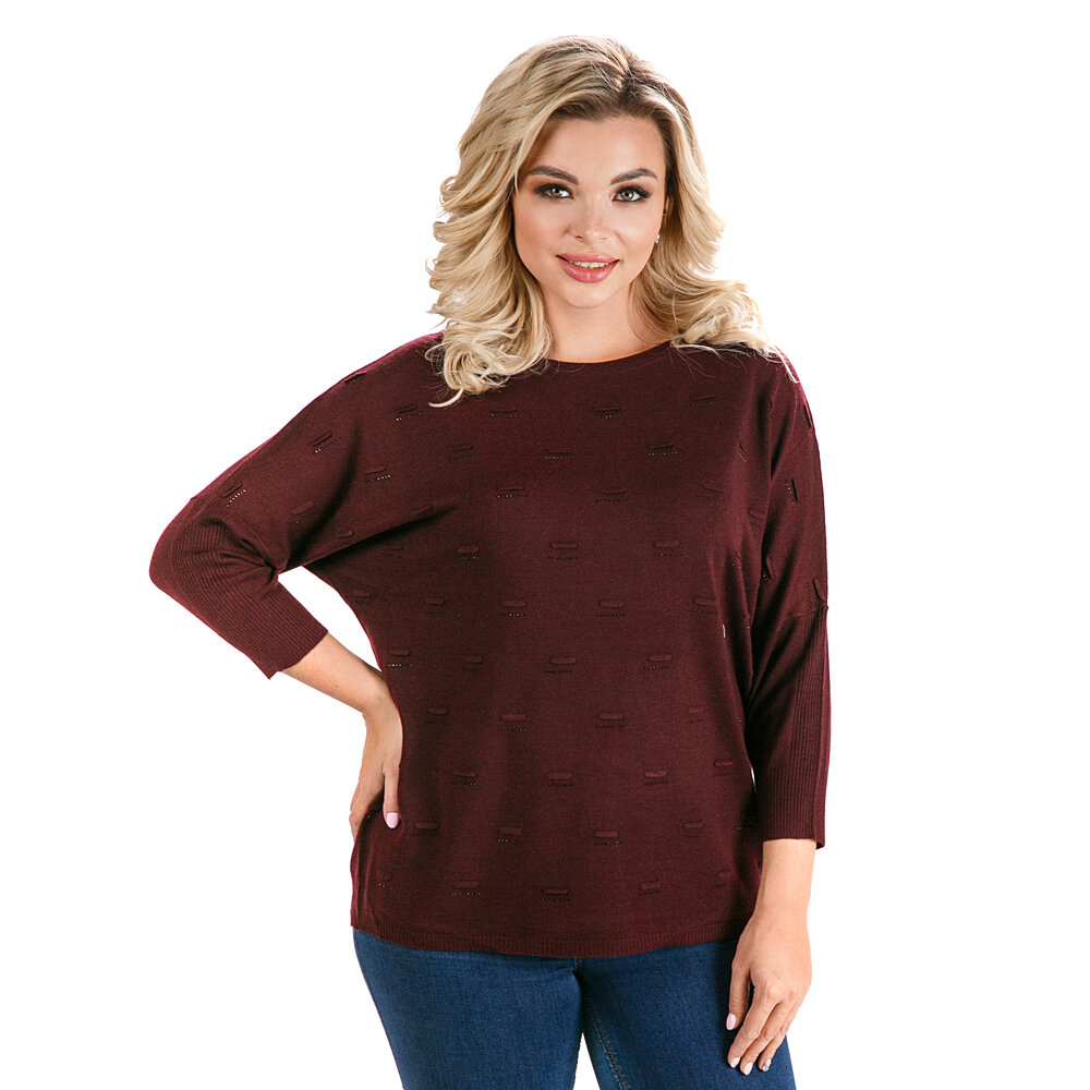 

Джемпер женский Westfalika KAR-SE52963B бордовый 48 RU, KAR-SE52963B