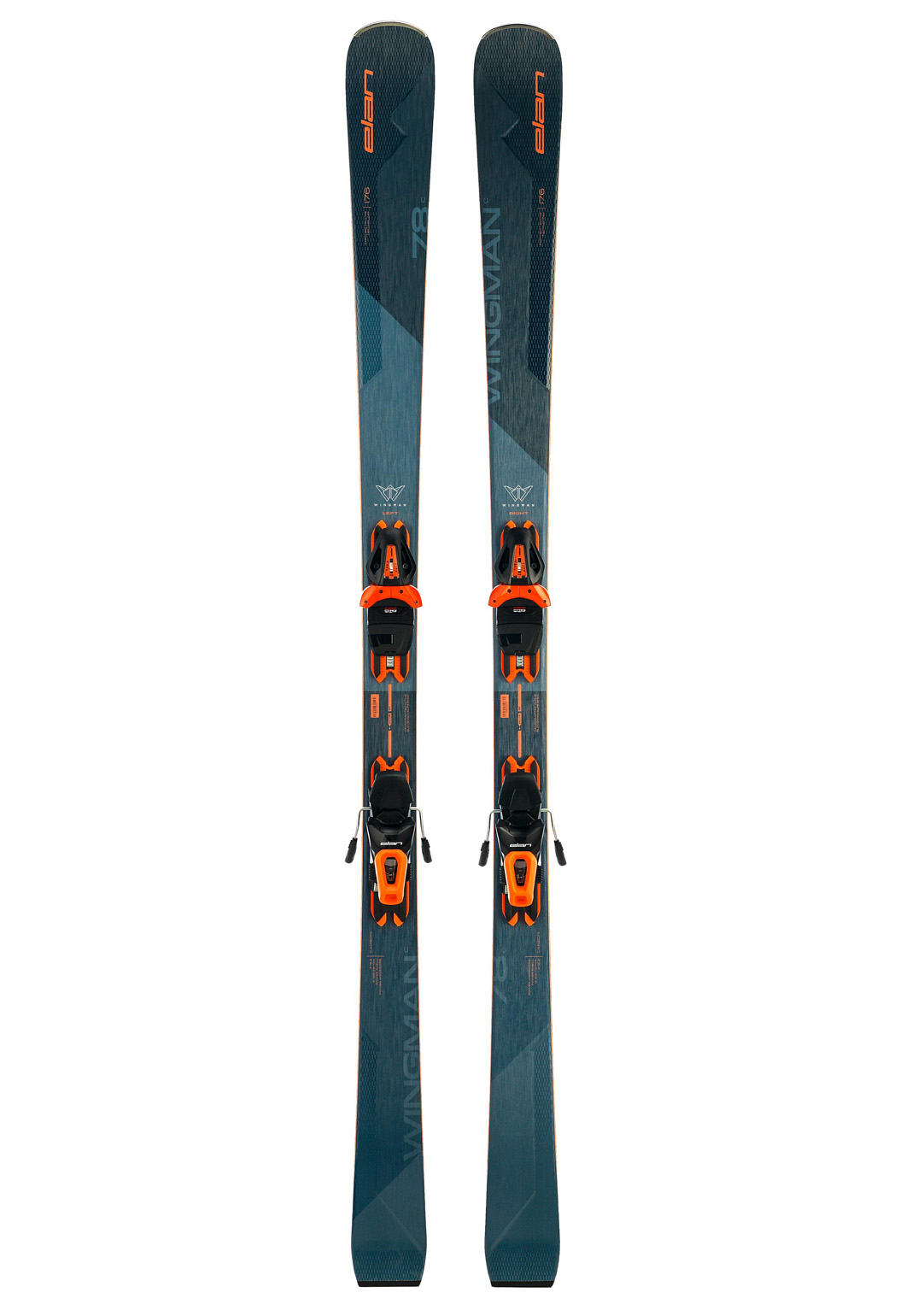 Горные лыжи Elan Wingman 78 C Powershift 2021/2022 blue/orange, 168 см