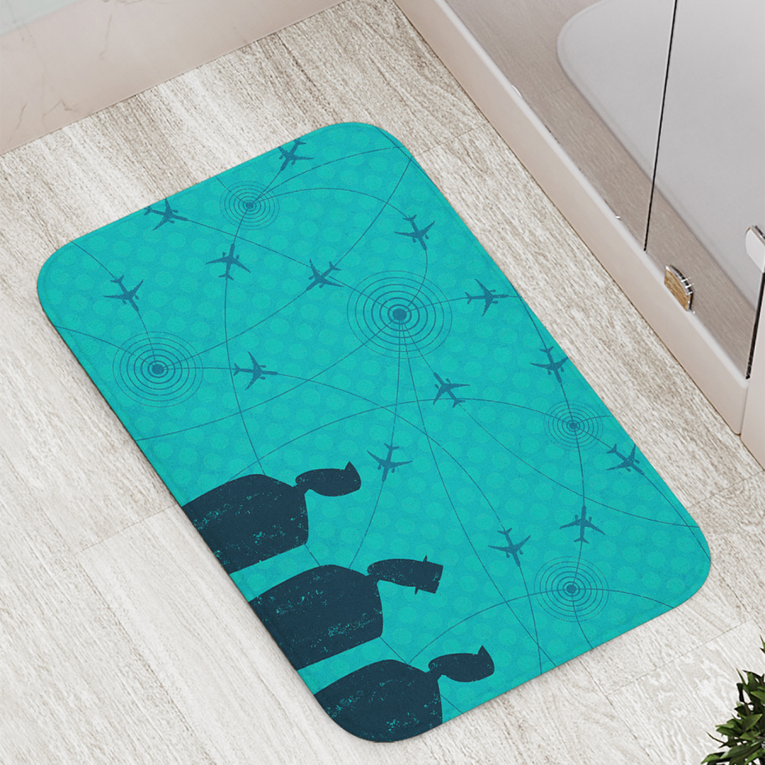 

Коврики для ванной и туалета bath_98279 Точка приземления JoyArty, Точка приземления