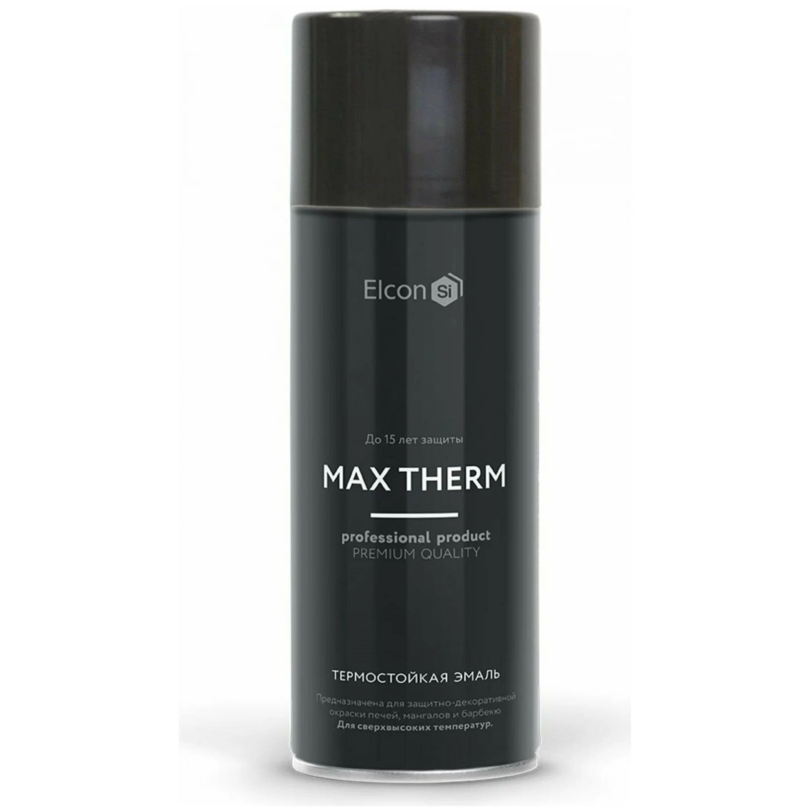 Аэрозольная краска Elcon Max Therm термостойкая, до 700 градусов, графит, 520 мл реагент для очистки систем отопления wellness therm