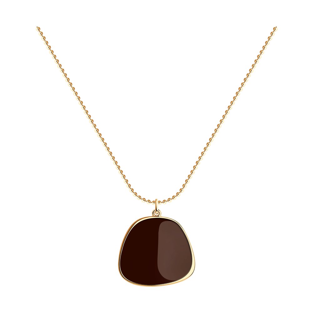 

Колье из серебра 45 см SOKOLOV 93070049, эмаль, 93070049