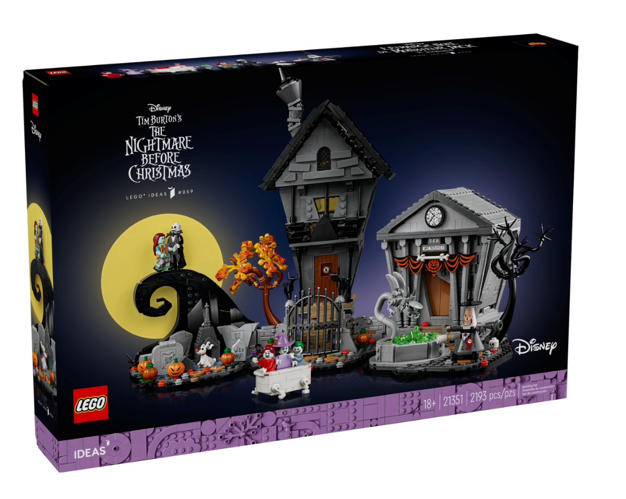 

Конструктор LEGO Ideas 21351 Disney Кошмар перед Рождеством Тима Бертона, 21351 18+