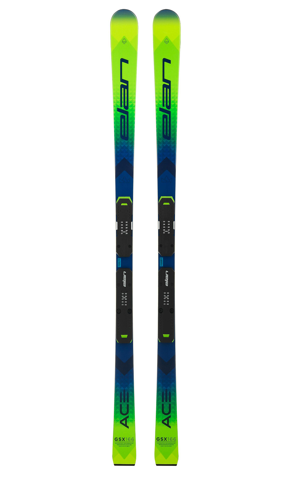 Горные лыжи Elan GSX Master Plate 2021/2022 green/blue, 185 см