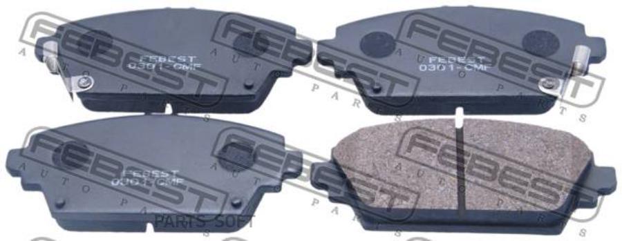 

Тормозные колодки FEBEST передние 0301-CMF