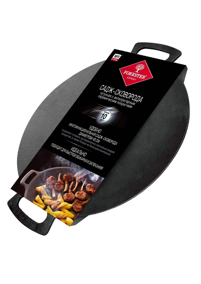 Сковорода FORESTER Grill space CI-02 45 см