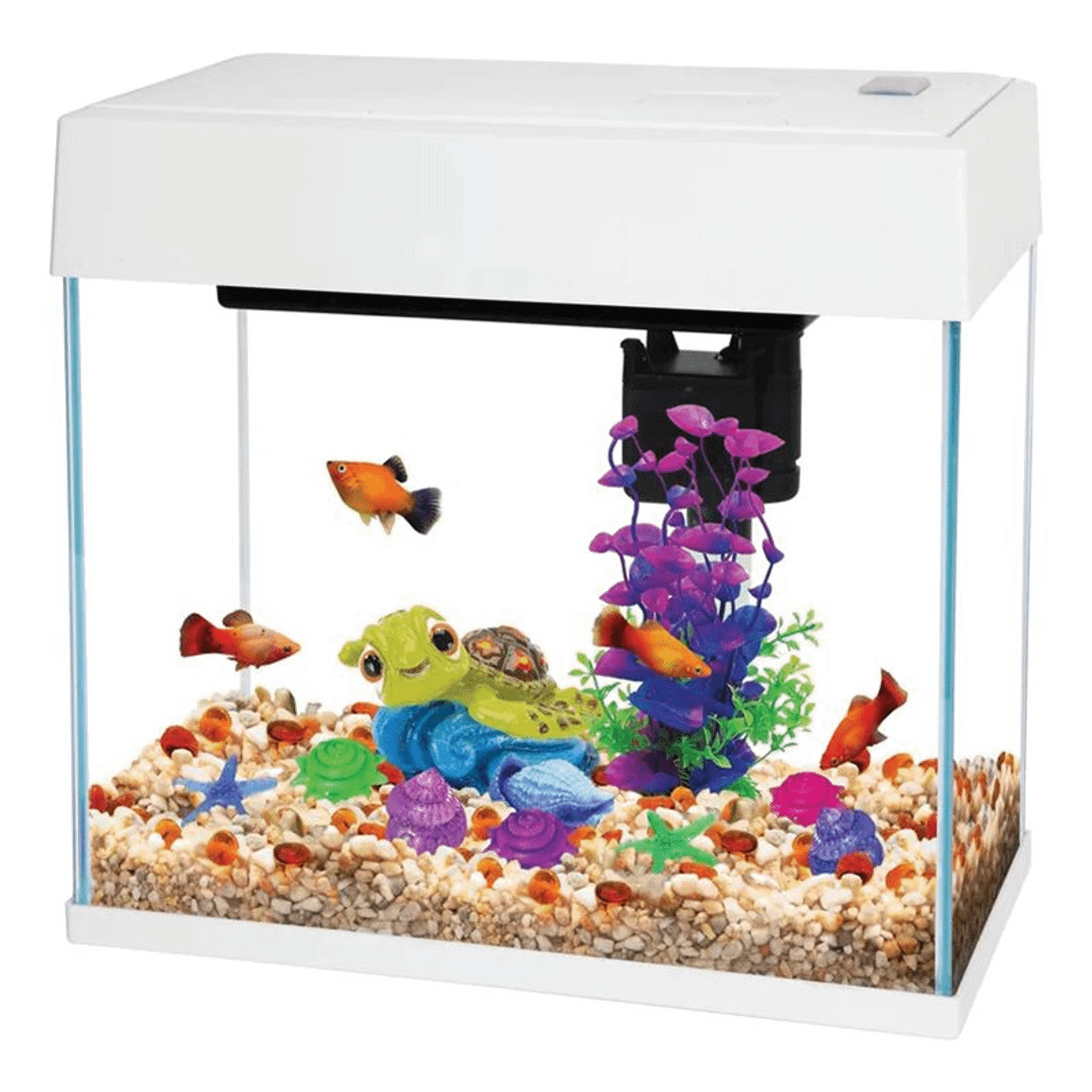 Аквариум АА-Aquariums Slim прямоугольный, белый, 8 л