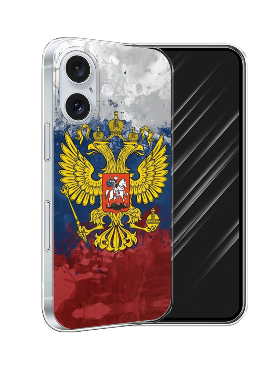

Чехол Awog на Apple iPhone 16 "РФ", Белый;синий;красный, 16050-1