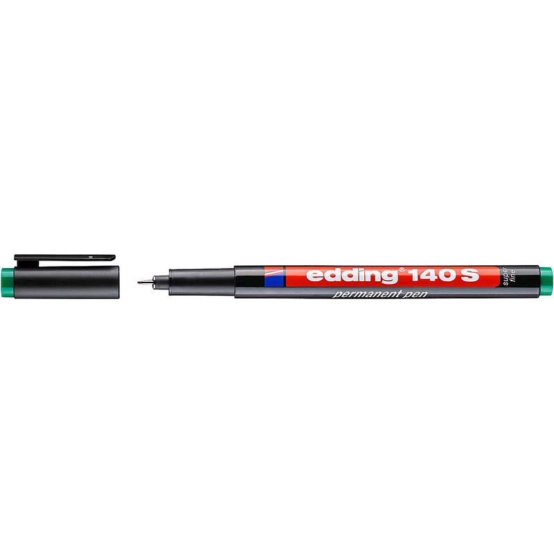

Маркер для глянцевых поверхностей и пленок Edding 140S, круглый наконечник, 0,3 мм зеленый