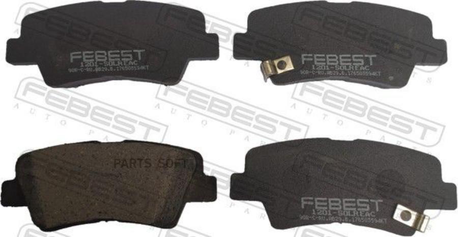 

Колодки торм.зад.HYUNDAI TUCSON 04 2006> FEBEST 1201-SOLR FEBEST