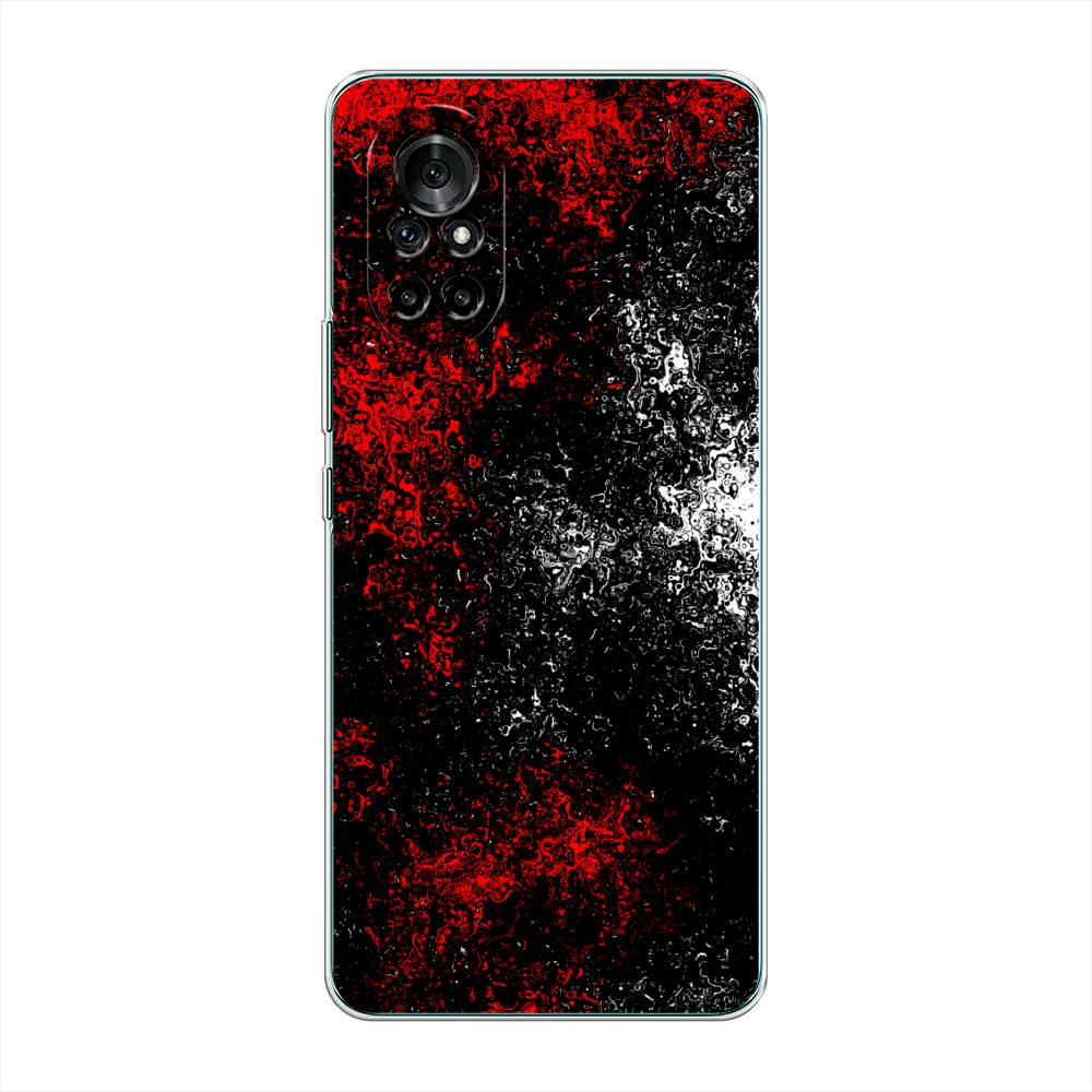 

Чехол на Honor V40 Lite "Монотипия", Красный;черный;белый, 6105150-3