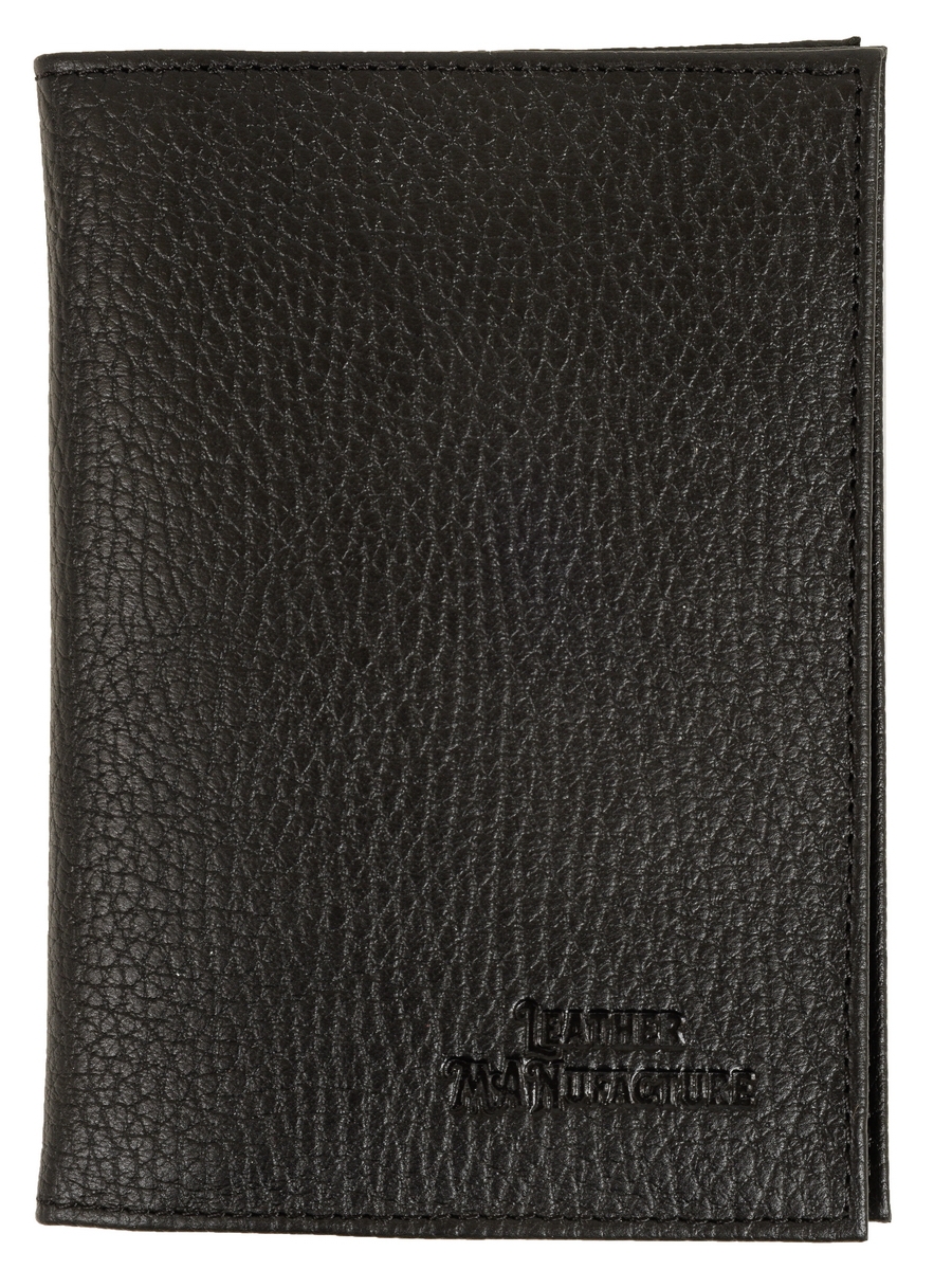 

Обложка для автодокументов унисекс Leather Manufacture 136862, черный, 136862