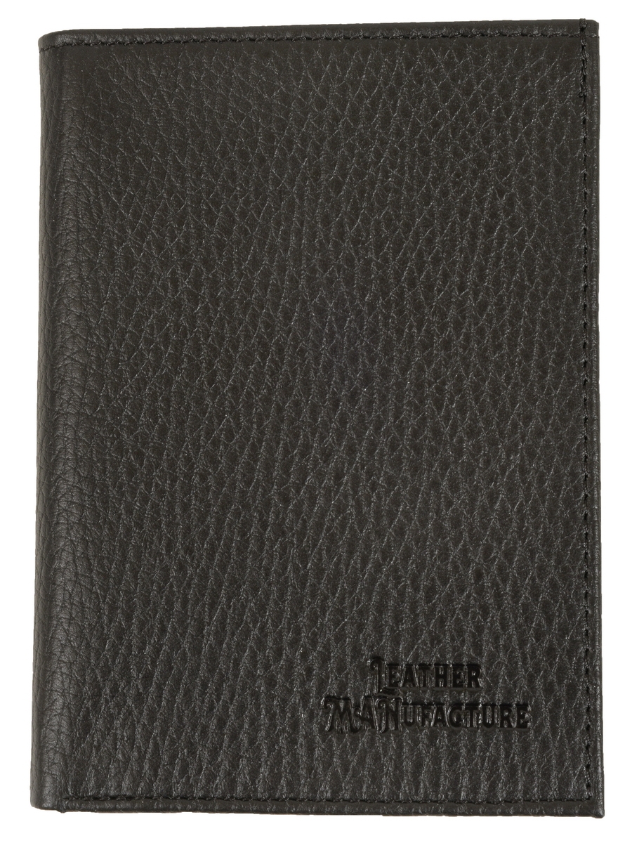 

Обложка для автодокументов унисекс Leather Manufacture 136860, черный, 136860