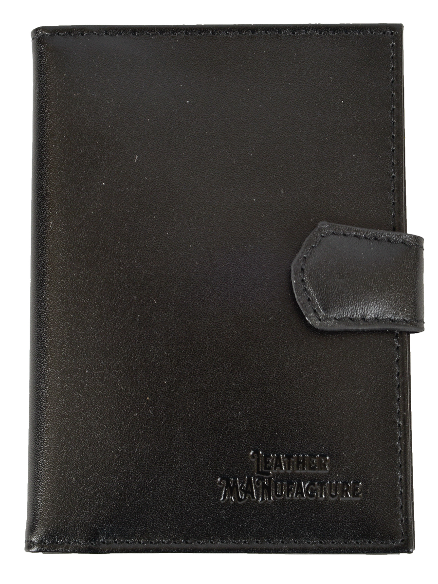 

Обложка для автодокументов унисекс Leather Manufacture 128700, черный, 128700