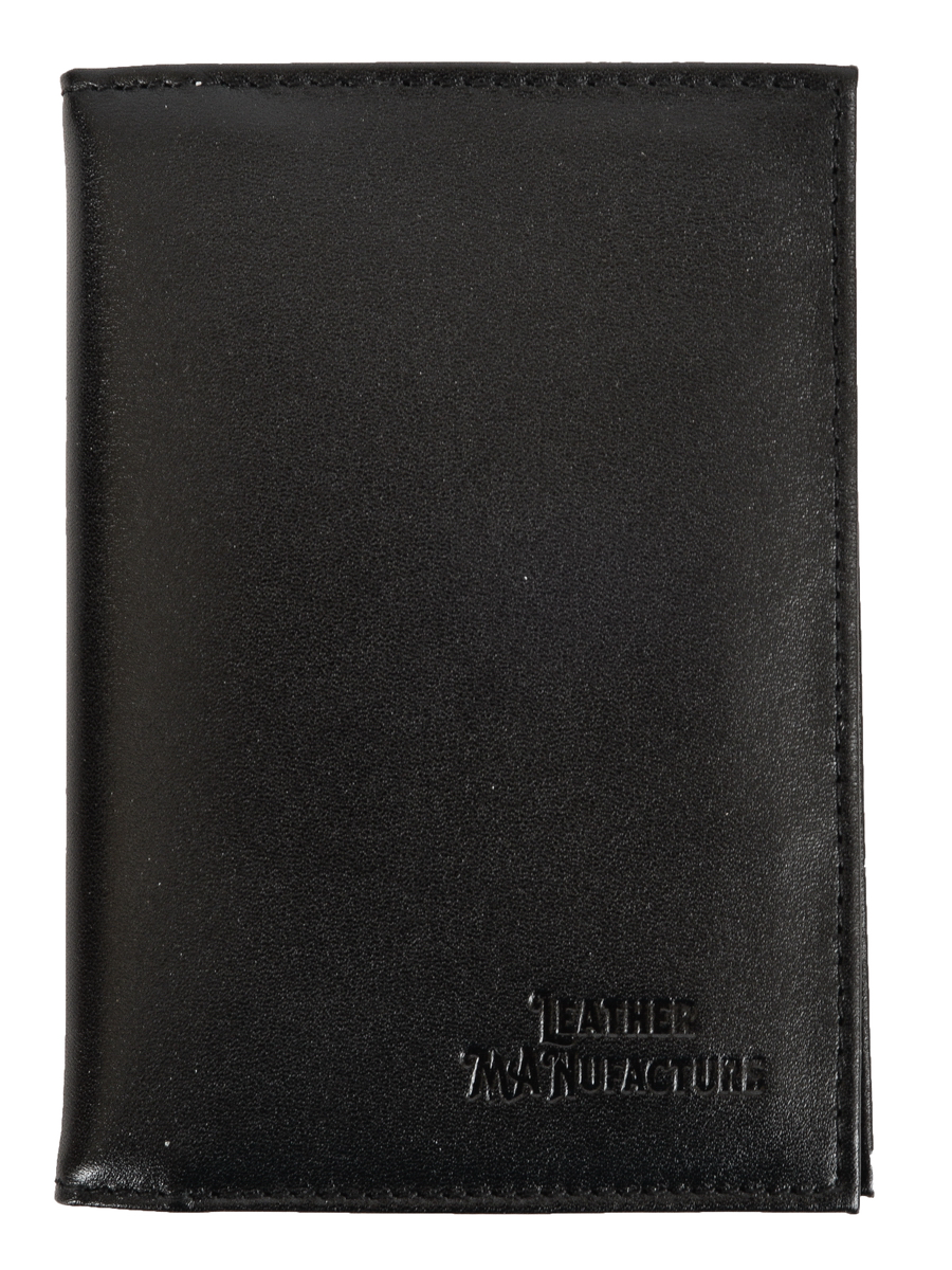 Обложка для автодокументов унисекс Leather Manufacture 128699, черный