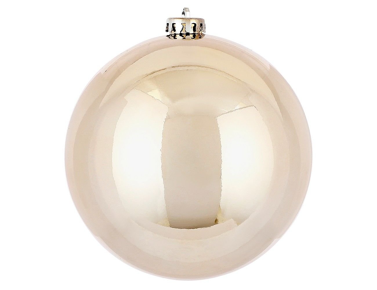 

Пластиковый шар глянцевый, шампань, 150 мм, Winter Deco, Бежевый, 1082364-02
