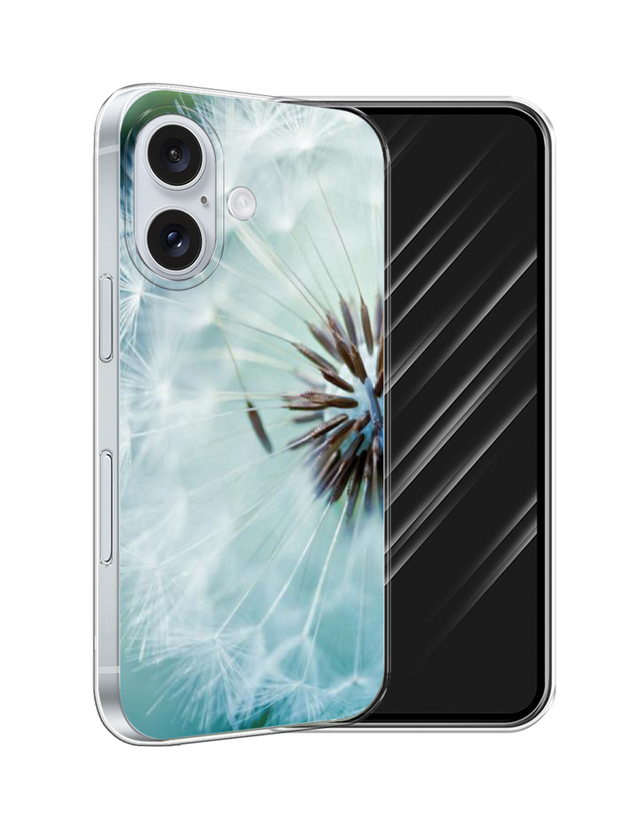

Чехол Awog на Apple iPhone 16 "Пух одуванчика", Серебристый;серый, 16050-1