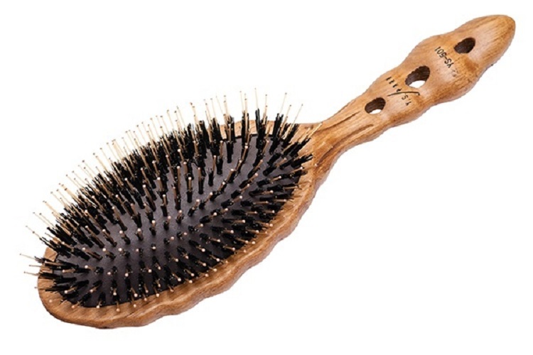 Щётка для волос Luster Wood Styler комбинированная щетина new, Y.S.Park hairway брашинг hairway glossy wood деревянный комбинированная щетина 28мм 20 рядов