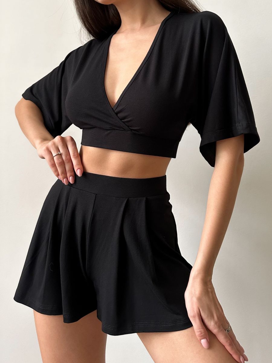 

Пижама женская Mimi Pajamas Brand 100064 черная 50-52 RU, Черный, 100064