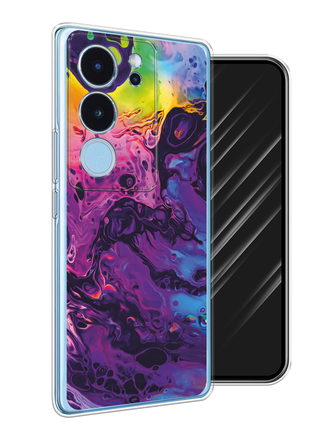 

Чехол Awog на Vivo V29 "ACID fluid", Бордовый, 269350-1