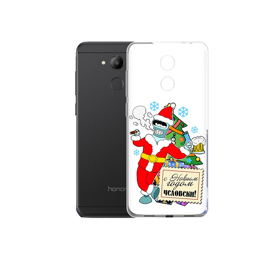 

Чехол MyPads Tocco для Honor 6C С новым годом человеки (PT67887.49.150), Прозрачный, Tocco