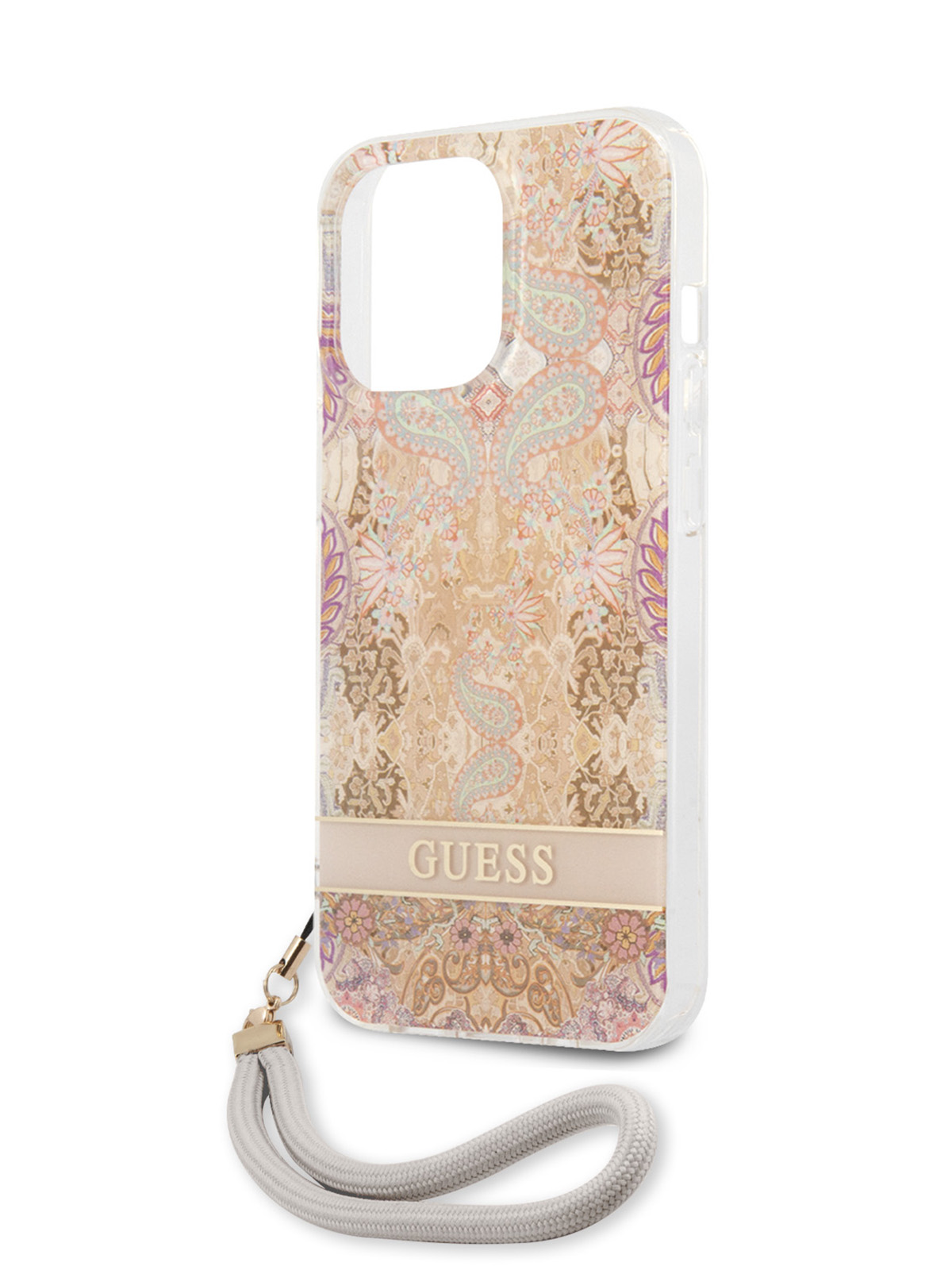 Чехол Guess для iPhone 13 Pro со шнурком, Gold