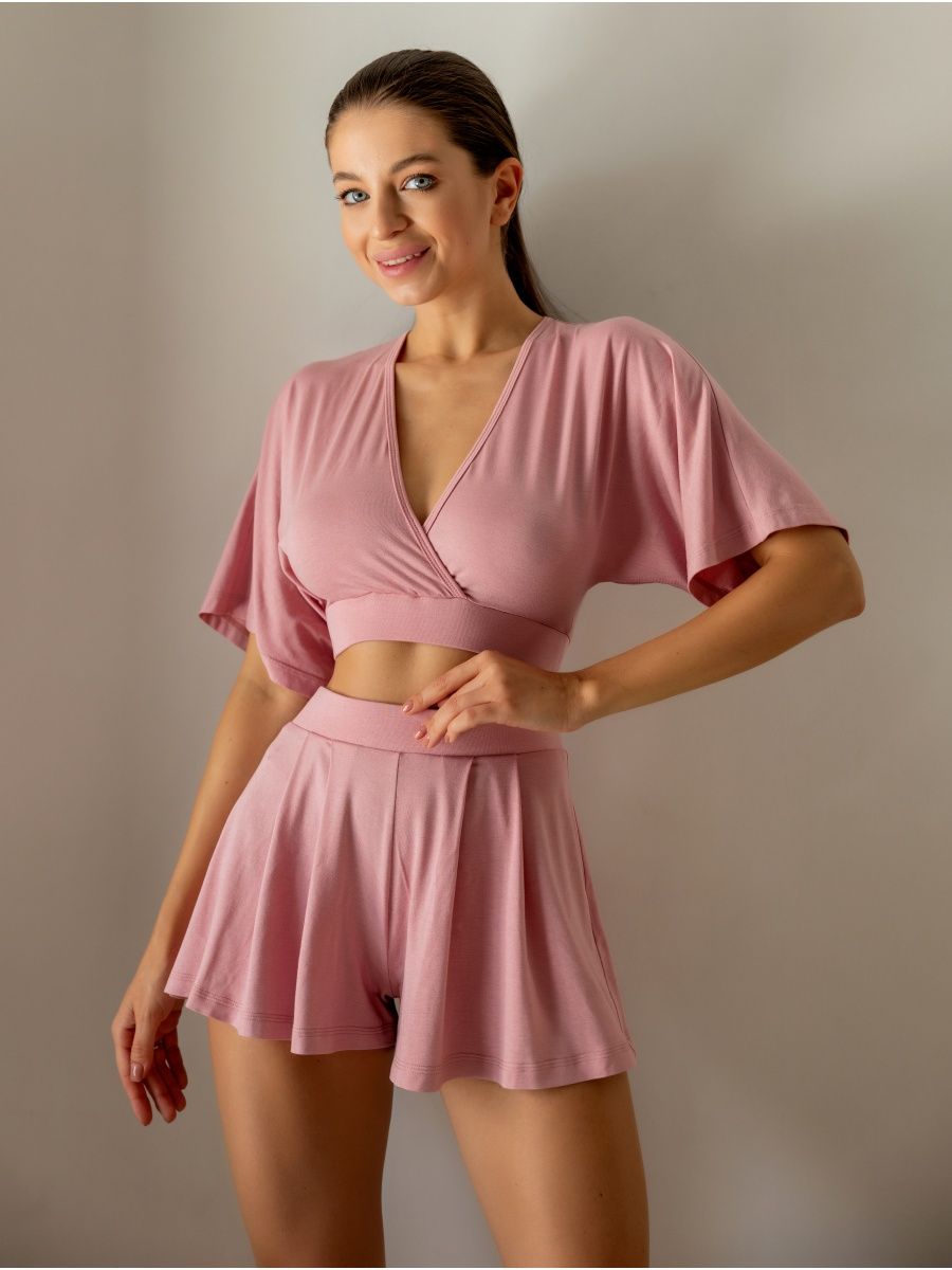 Пижама женская Mimi Pajamas Brand 100064 розовая 50-52 RU