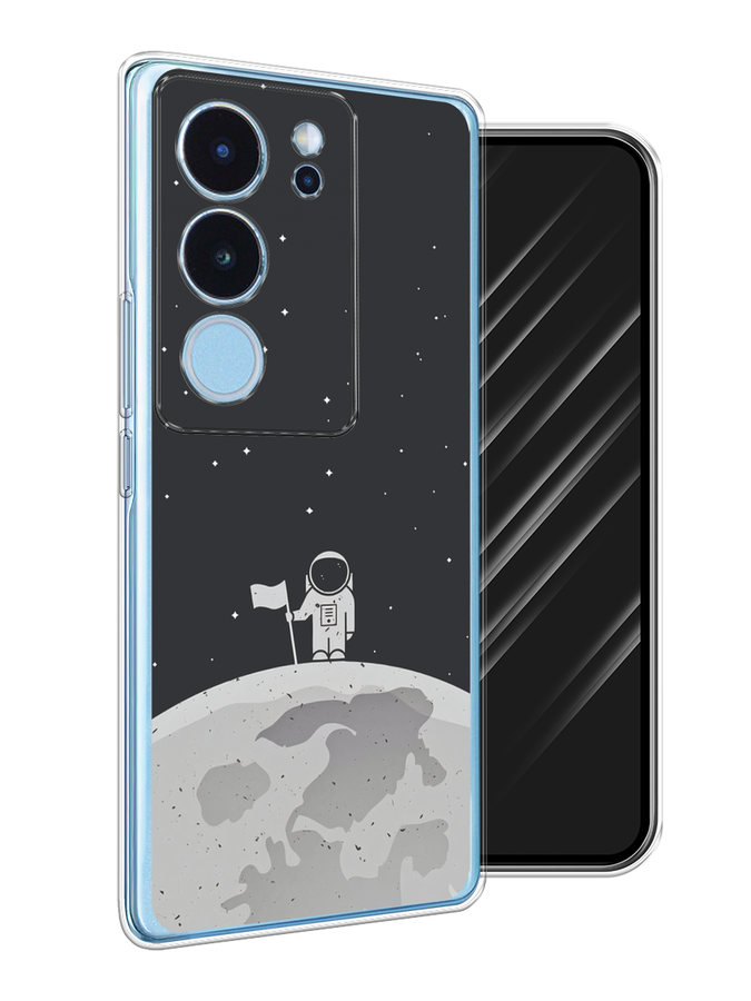 

Чехол Awog на Vivo V29 "Первый на Луне", Черный, 269350-1