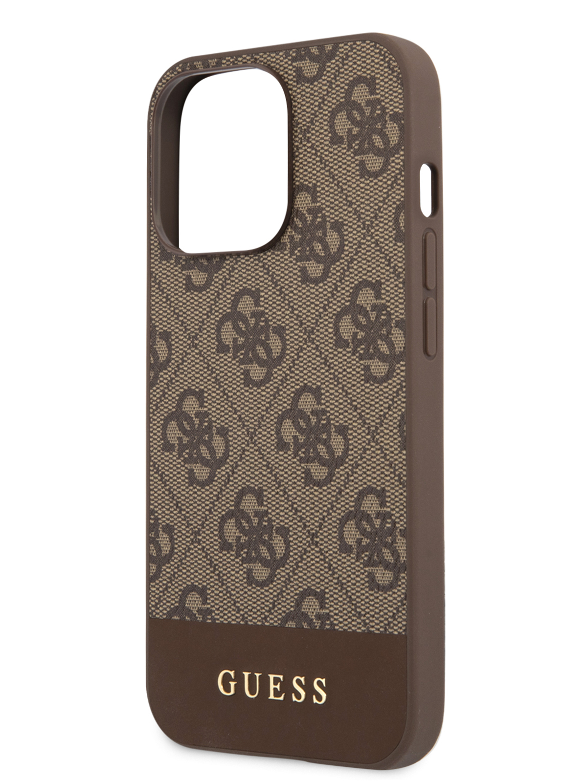 Чехол Guess для iPhone 13 Pro Max из экокожи, Brown