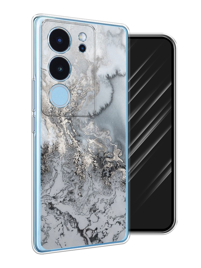 

Чехол Awog на Vivo V29 "Морозная лавина серая", Серый;серебристый, 269350-1