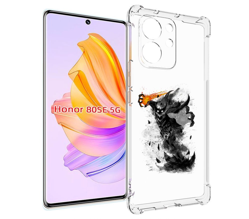 

Чехол MyPads nevermore черно белый для Honor 80 SE, Прозрачный, Tocco