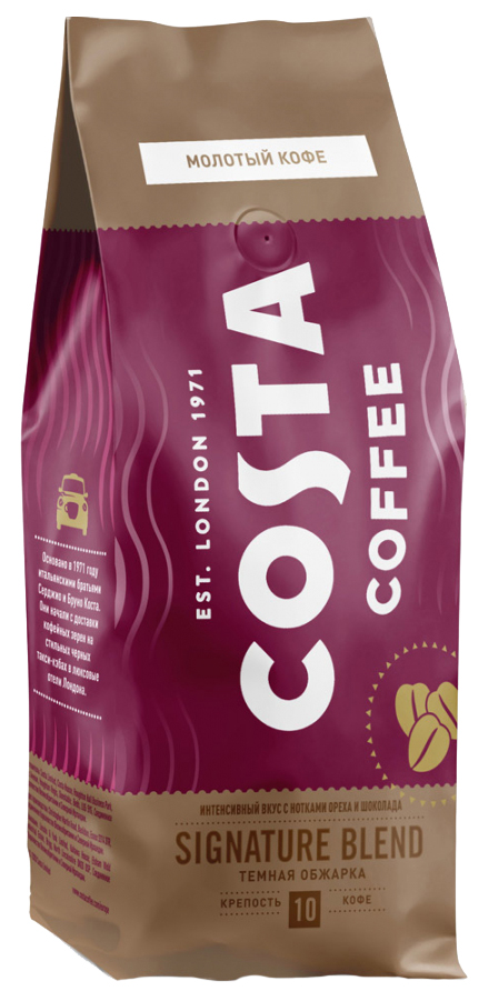 Кофе молотый Costa Signature blend темная обжарка 200г