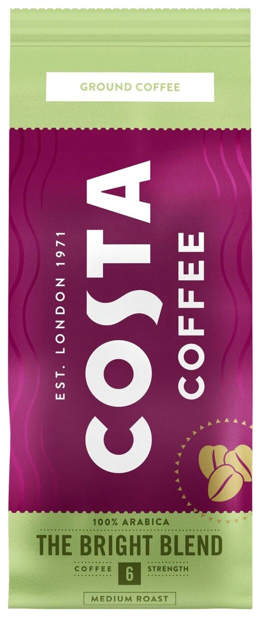 

Кофе молотый Costa Bright blend 200г