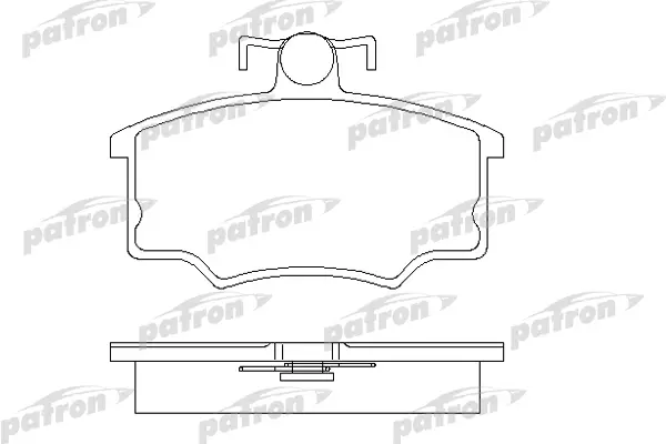 

Колодки тормозные дисковые передн AUDI: 80 83-86, 80 86-91, COUPE 81-88 PATRON PBP412